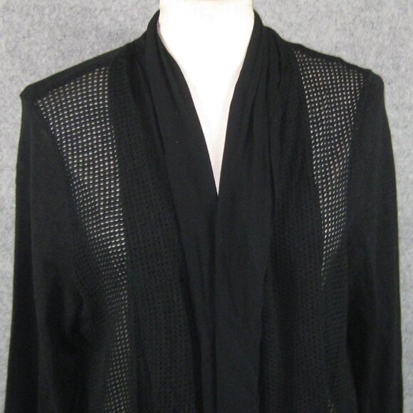 Style & Co Open Cardigan 1X Black NWT - Picture 2 of 5